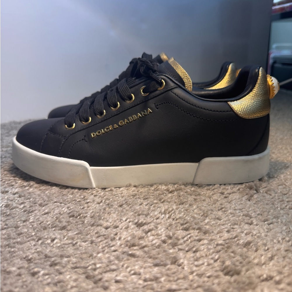 Dolce & Gabbana Calfskin Nappa Portofino Sneaker